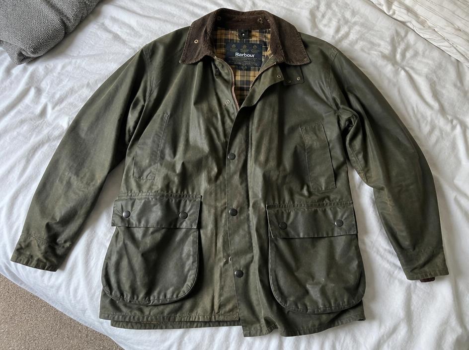 Waxed Barbour jacket (M)