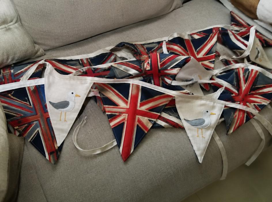 50m Union Jack + seagull bunting