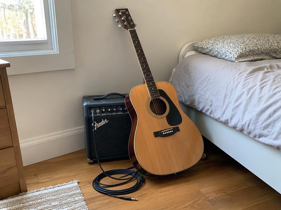 Acoustic guitar + amp